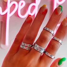 Load image into Gallery viewer, Thin Stamped Ring Customizable