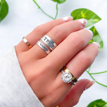 Load image into Gallery viewer, Thin Stamped Ring Customizable